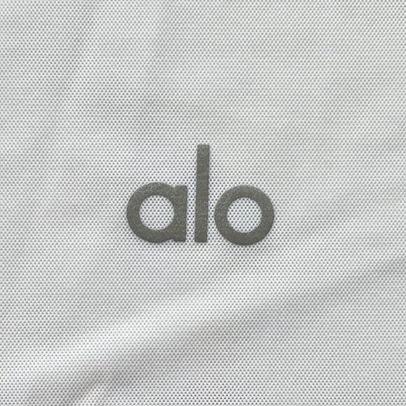 alo White Mesh Sheer Illusion Tank size Small - Picture 9 of 11